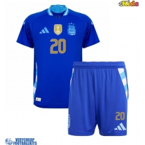Argentina Alexis Mac Allister #20 Replica Away Minikit Copa America 2024 Short Sleeve (+ pants)